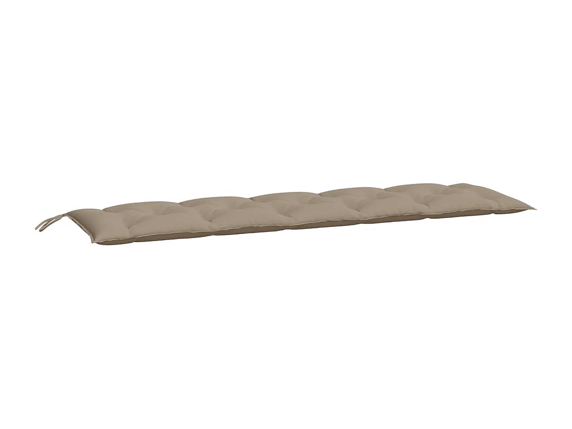 Coussins de banc jardin lot de 2 taupe 180x50x7 cm tissu Oxford FR234315