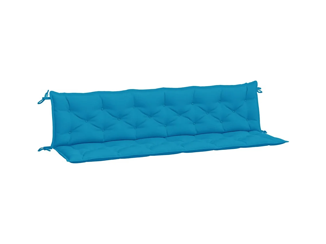 Coussins de banc de jardin lot de 2 bleu clair tissu Oxford FR534594