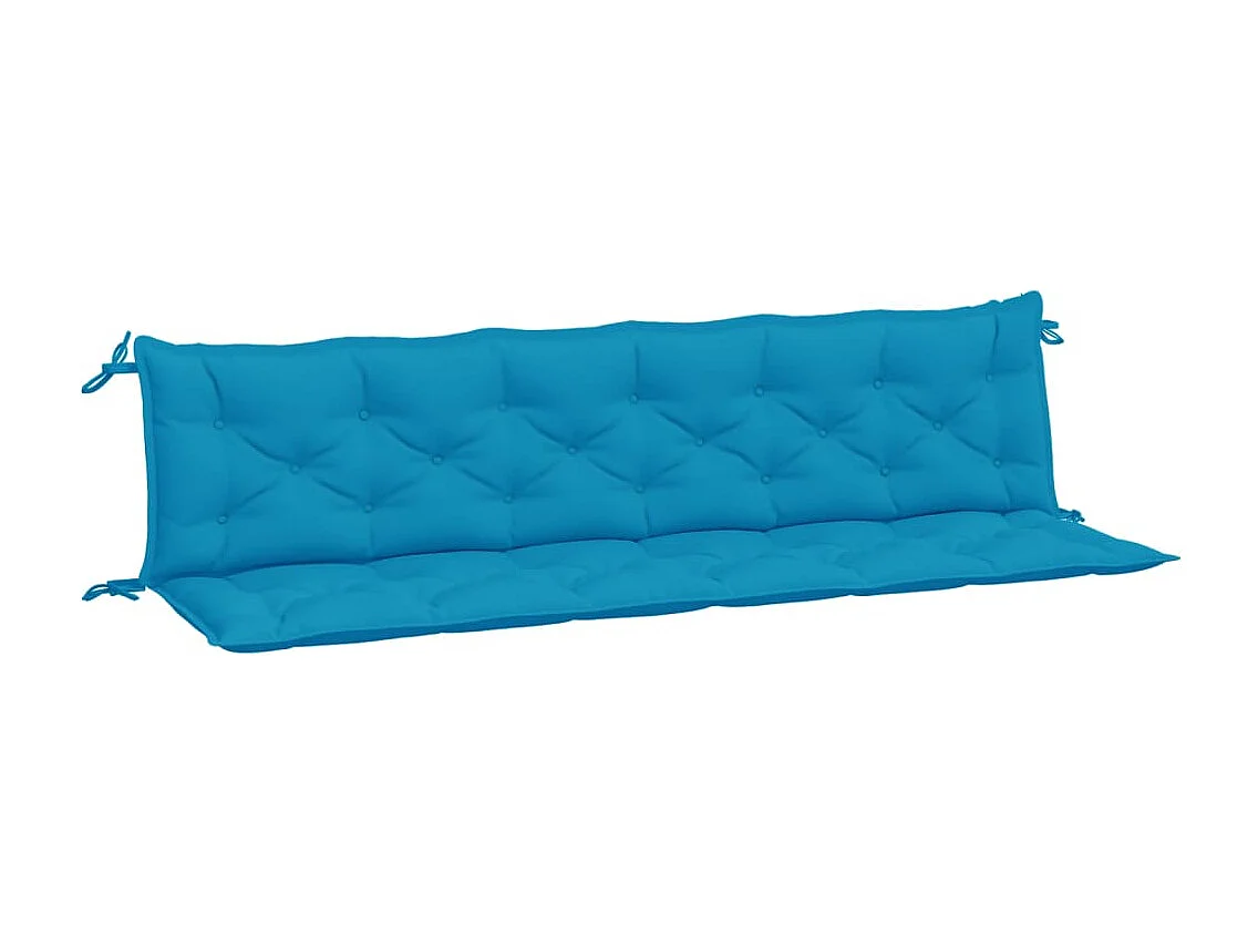 Coussins de banc de jardin lot de 2 bleu clair tissu Oxford FR534594