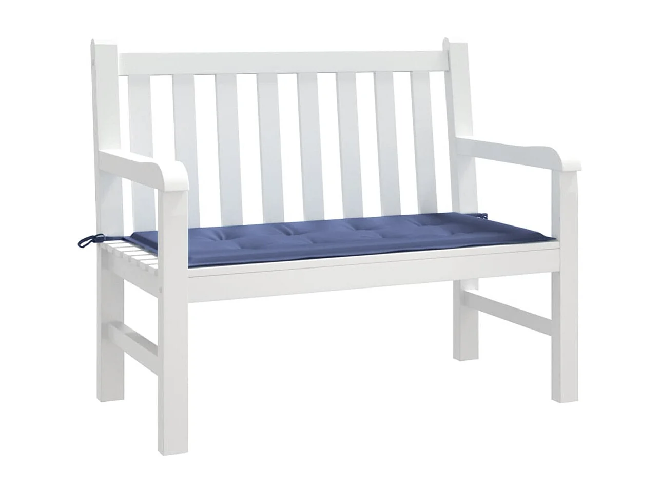 Coussin de banc de jardin bleu marine 120x50x3 cm tissu oxford FR612518