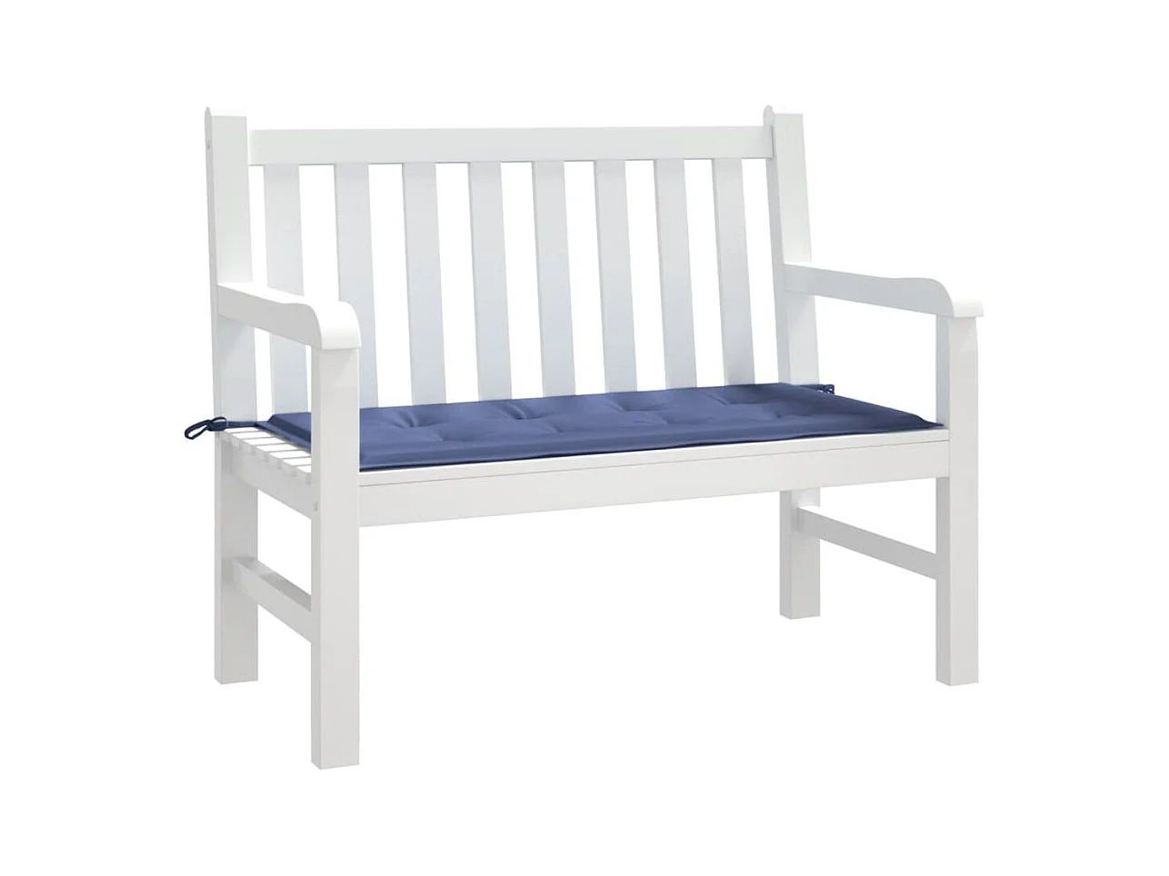 Coussin de banc de jardin bleu marine 120x50x3 cm tissu oxford FR612518