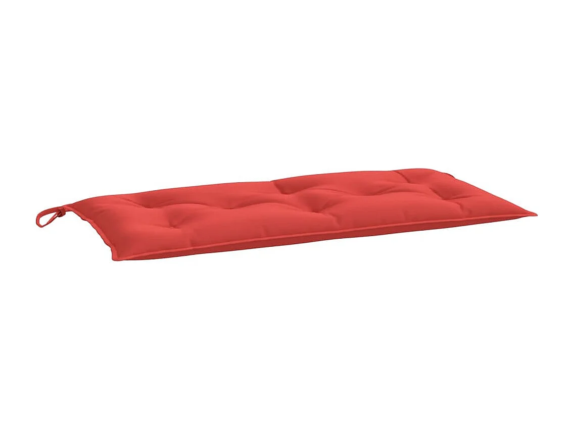 Coussin de banc de jardin rouge 110x50x7 cm tissu oxford FR236281