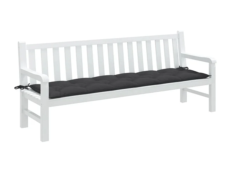 Almofadão p/ banco jardim 200x50x7cm mesclado tecido antracite PT989765