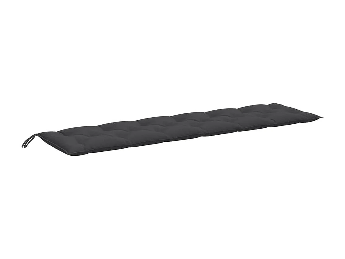 Coussin de banc de jardin anthracite mélangé 200x50x7 cm tissu FR816935