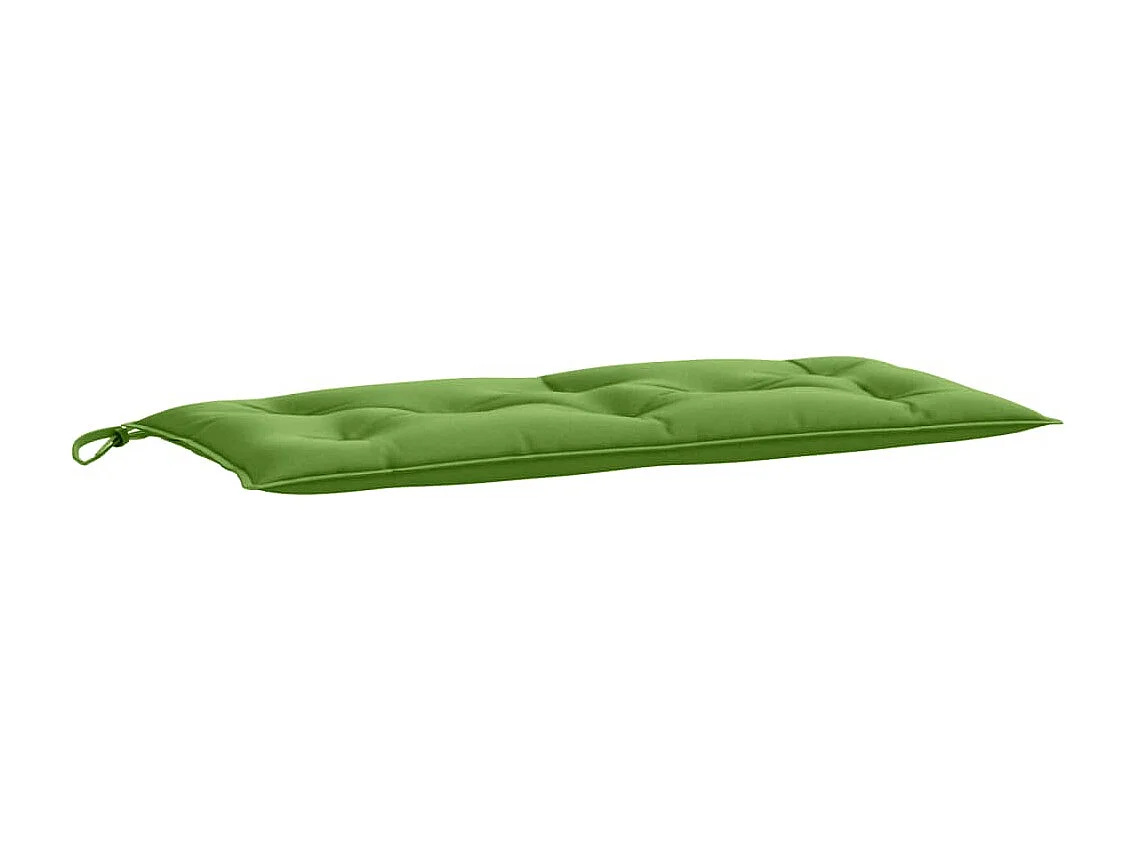 Coussin de banc de jardin vert mélangé 100x50x7 cm tissu FR209582