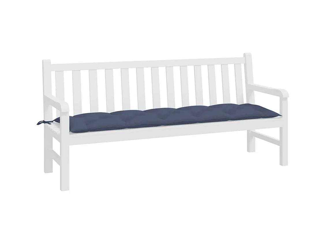 Coussin de banc de jardin bleu marine 180x50x7 cm tissu oxford FR412694