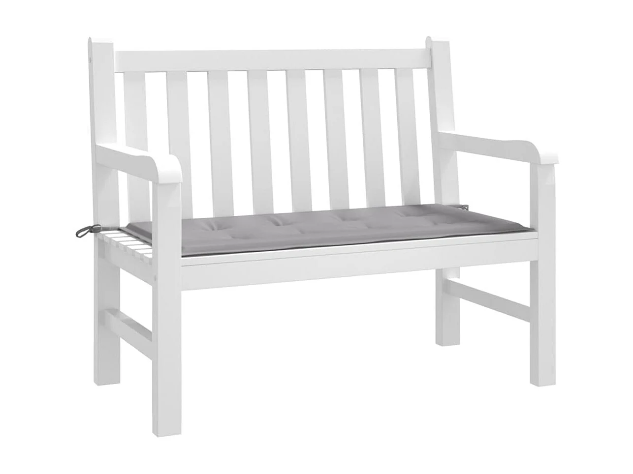 Almofadão p/ banco de jardim 100x50x3cm tecido oxford cinza PT378871