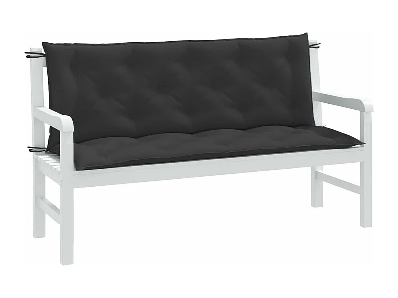 Almofadões banco jardim 2pcs 150x50x7cm mesclado tecido PT148088