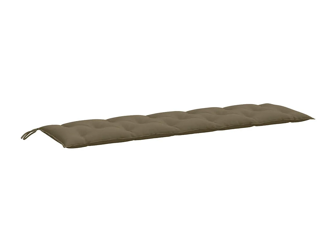 Coussin de banc de jardin taupe mélangé 180x50x7 cm tissu FR981782