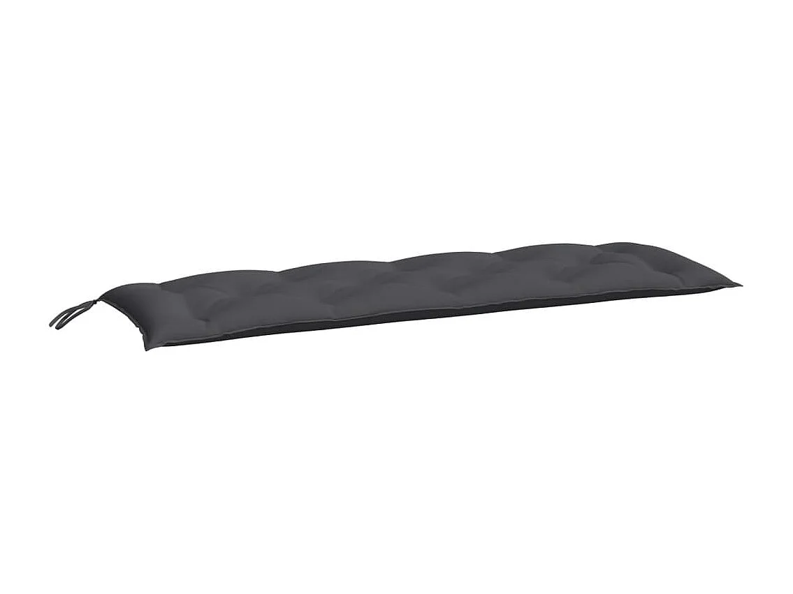 Coussins de banc de jardin lot de 2 anthracite tissu Oxford FR193665