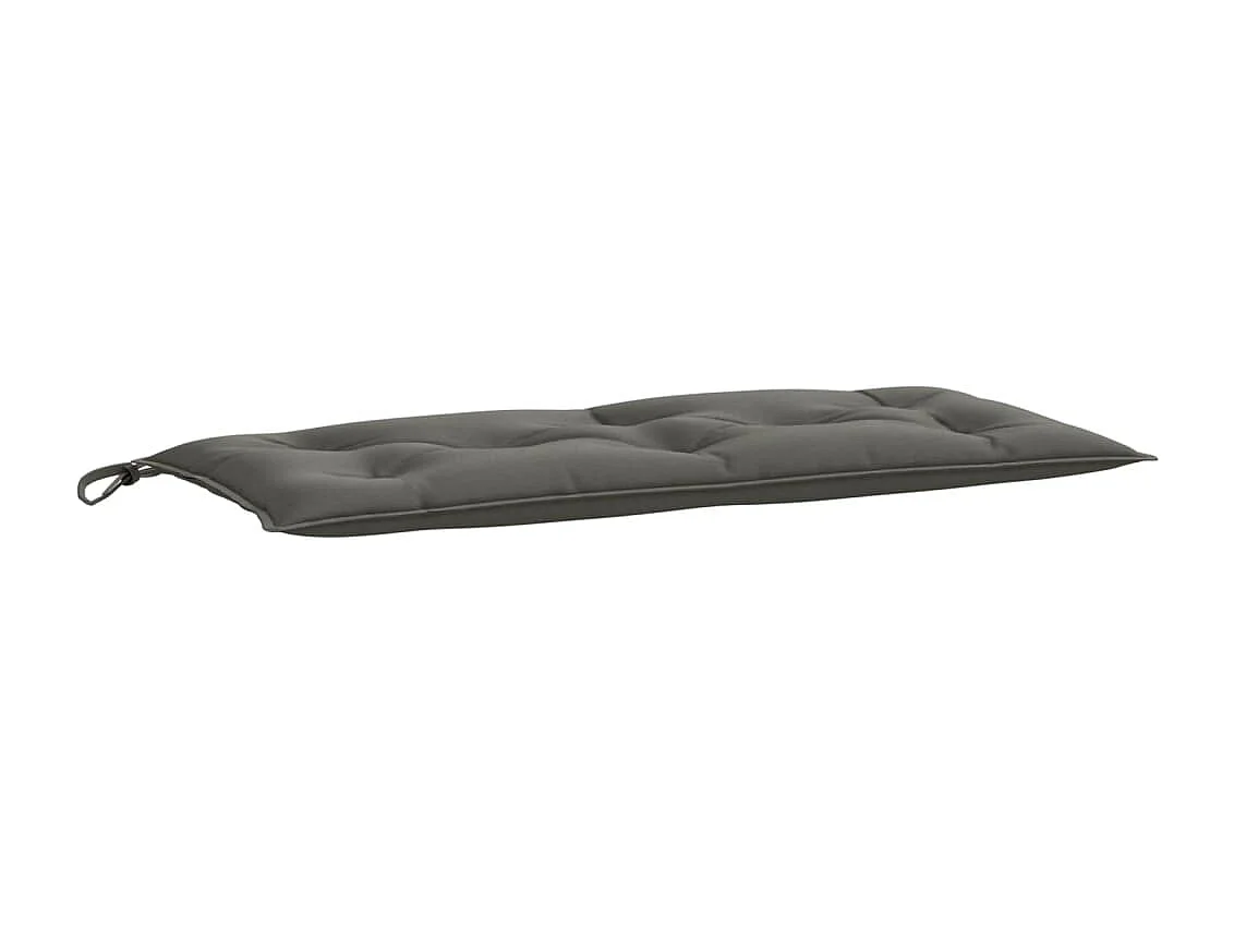 Coussin de banc de jardin gris foncé mélangé 100x50x7 cm tissu FR474977