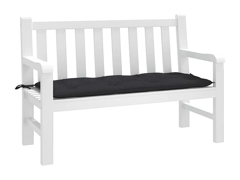 Almofadão p/ banco de jardim 120x50x7 cm tecido oxford preto PT761870