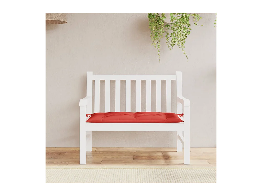 Tuinbankkussen 100x50x7 cm oxford stof rood BE295045