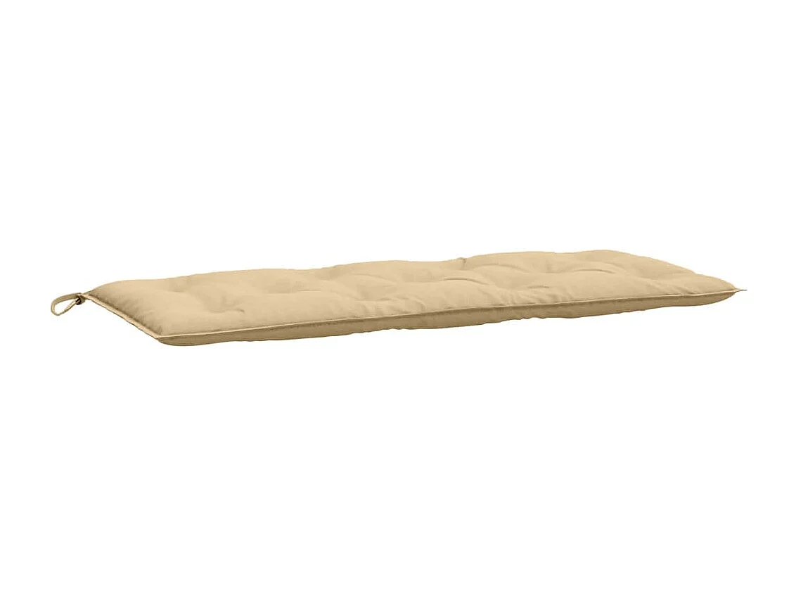 Coussin de banc de jardin beige mélangé 120x50x7 cm tissu FR141916