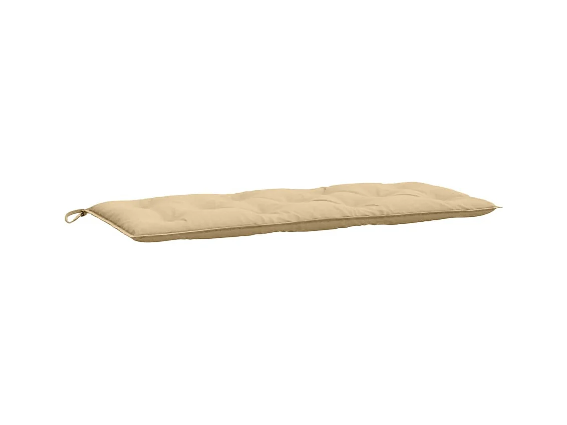 Tuinbankkussen 120x50x7 cm stof gemêleerd beige BE605831