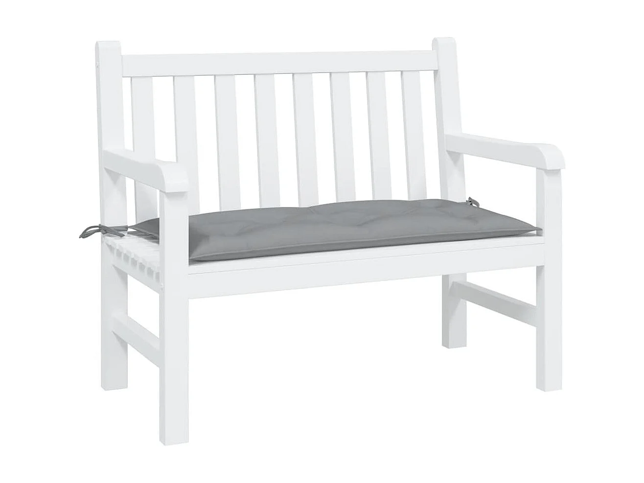 Cojín de banco de jardín tela Oxford gris 110x50x7 cm ES142333