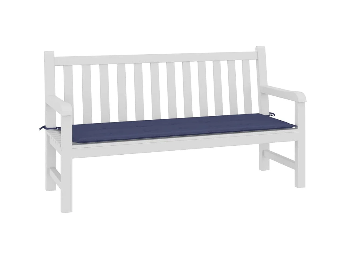 Tuinbankkussen 150x50x3 cm oxford stof marineblauw BE186123