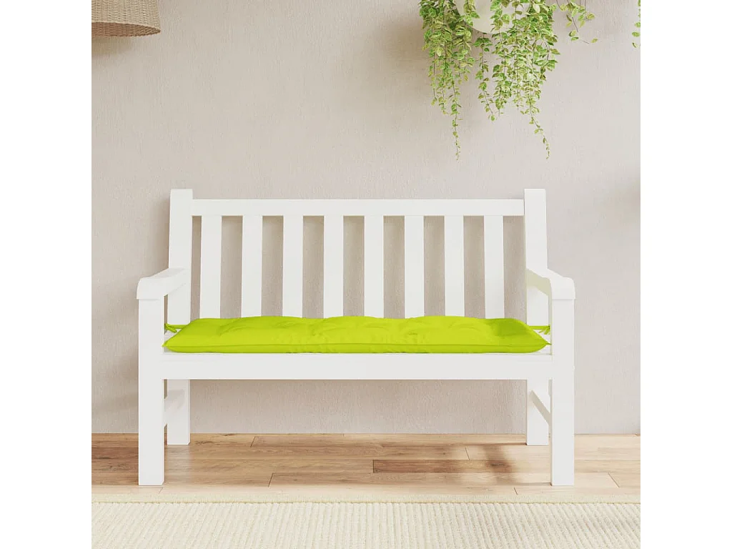 Almofadão p/ banco de jardim tecido oxford verde brilhante PT733908