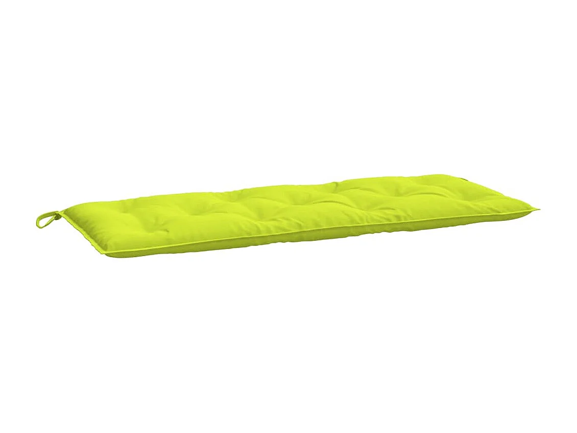 Coussin de banc de jardin vert brillant 120x50x7cm tissu oxford FR118287
