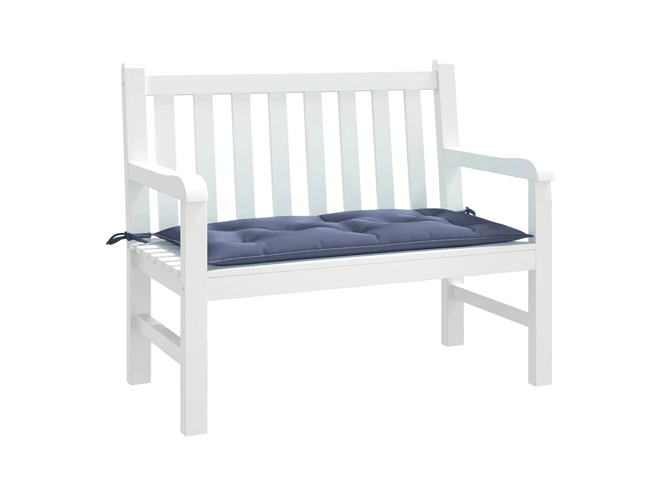 Coussin de banc de jardin bleu marine 110x50x7 cm tissu oxford FR197694