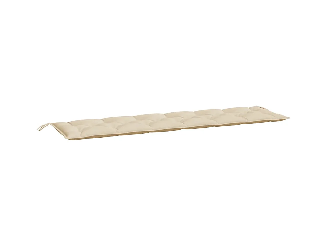Tuinbankkussen 200x50x7 cm oxford stof beige BE169322