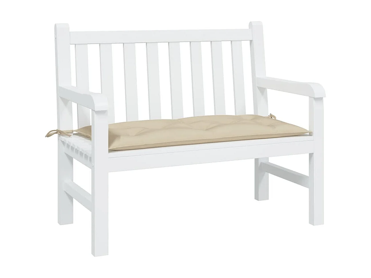 Cojín de banco de jardín tela Oxford beige 100x50x7 cm ES799799
