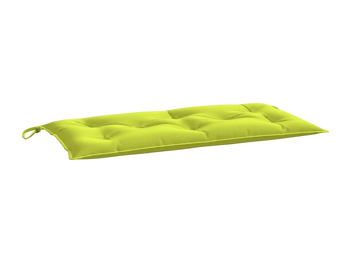 Coussin de banc de jardin vert brillant 100x50x7cm tissu oxford FR293916
