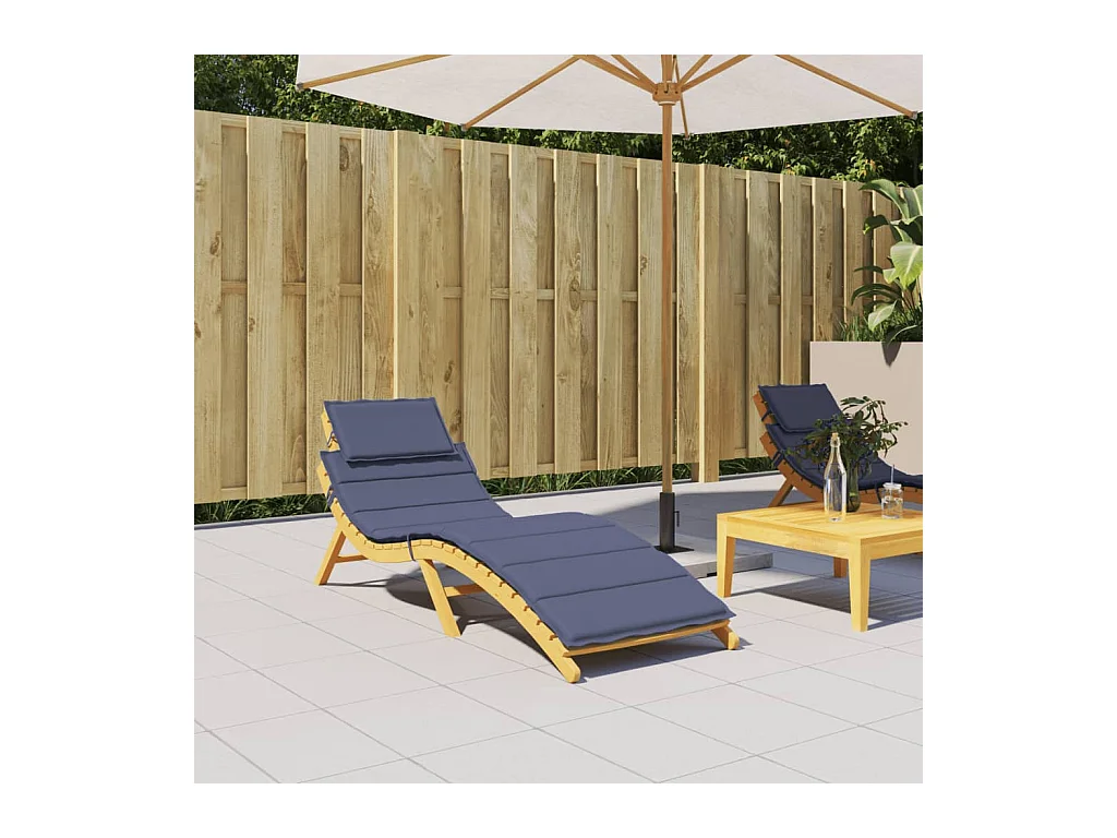 Coussin de chaise longue bleu marine tissu oxford FR941127