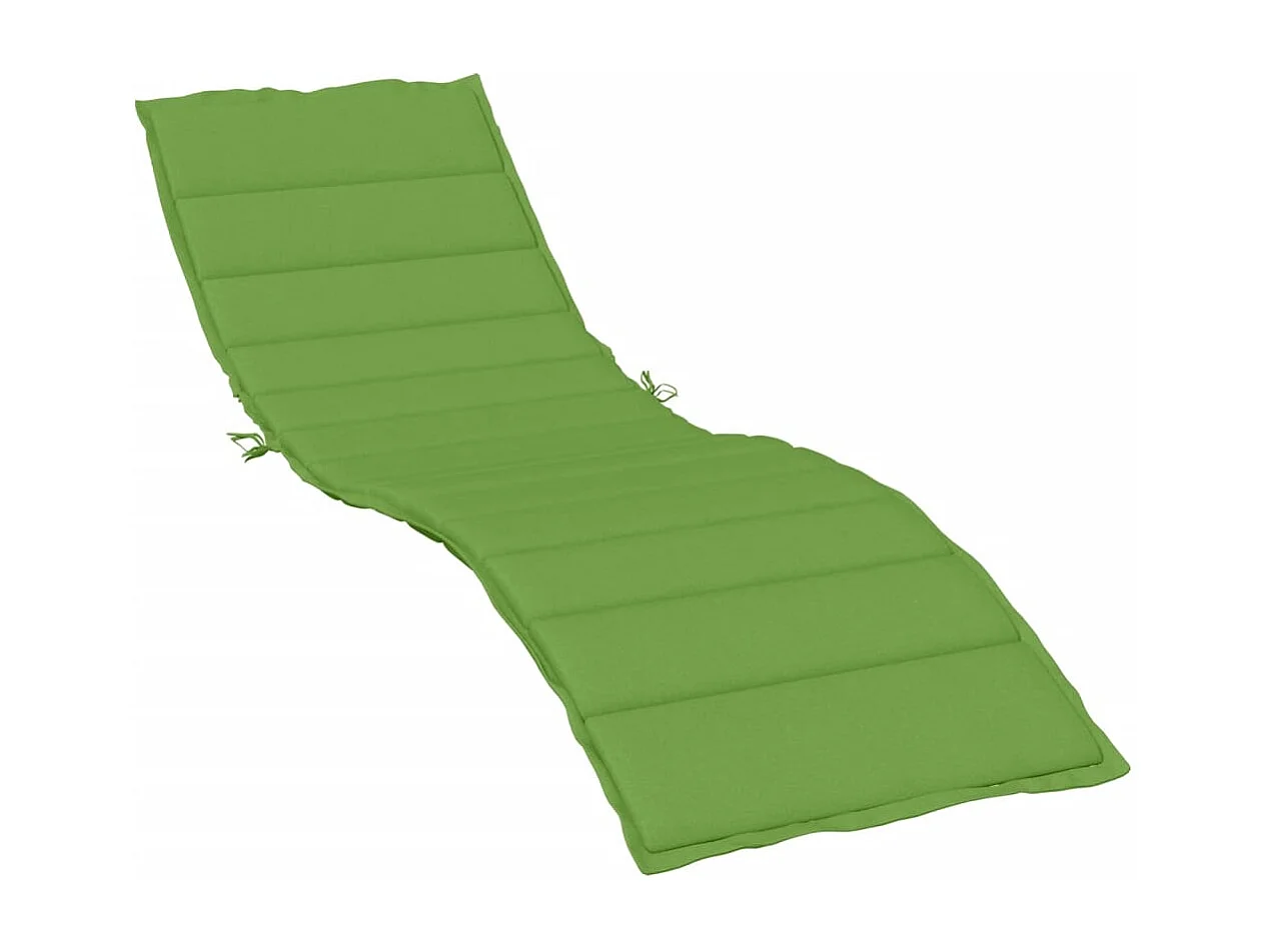Cojín para tumbona tela verde melange 200x60x4 cm ES135800