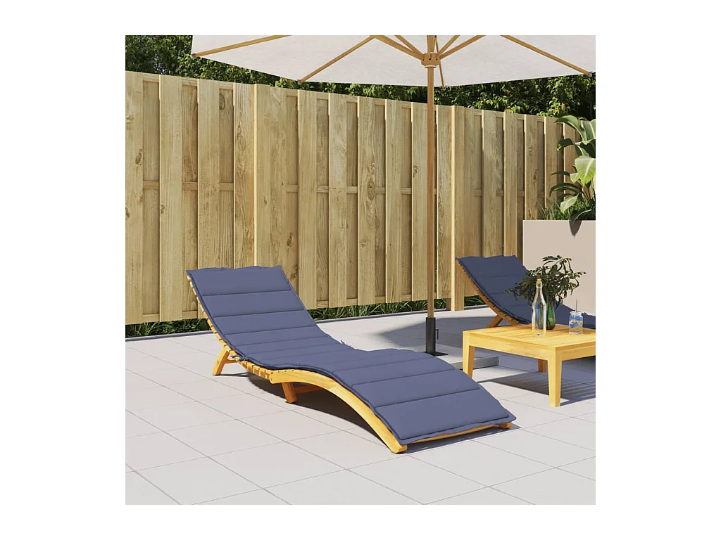 Coussin de chaise longue bleu marine tissu oxford FR458149
