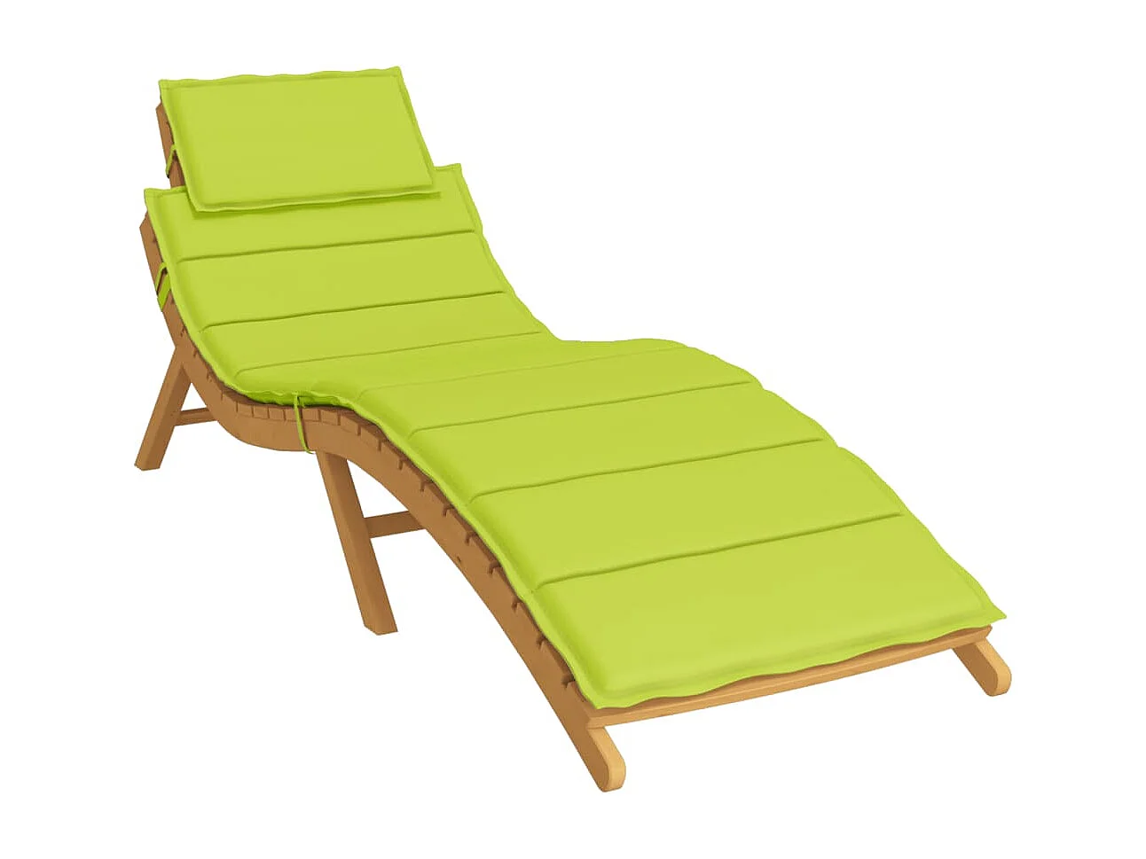 Coussin de chaise longue vert vif 186x58x3 cm tissu oxford FR907218