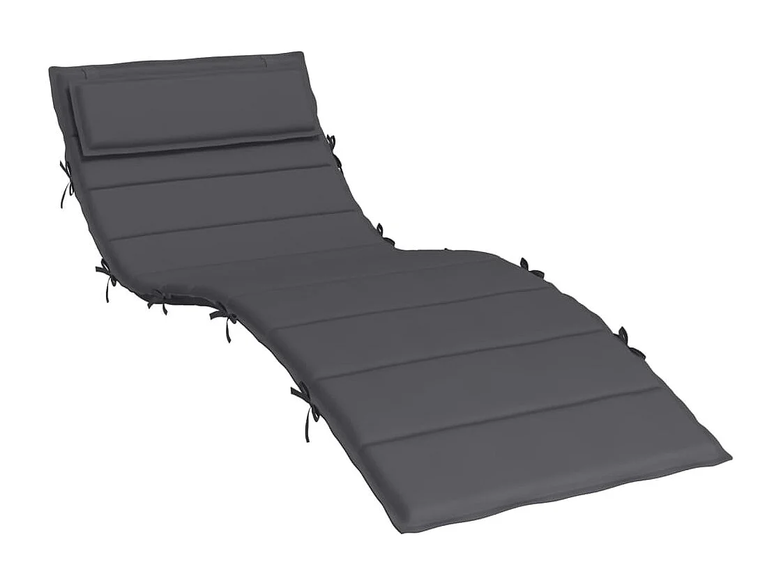 Almofadão p/ espreguiçadeira 180x60x3cm tecido oxford antracite PT550731