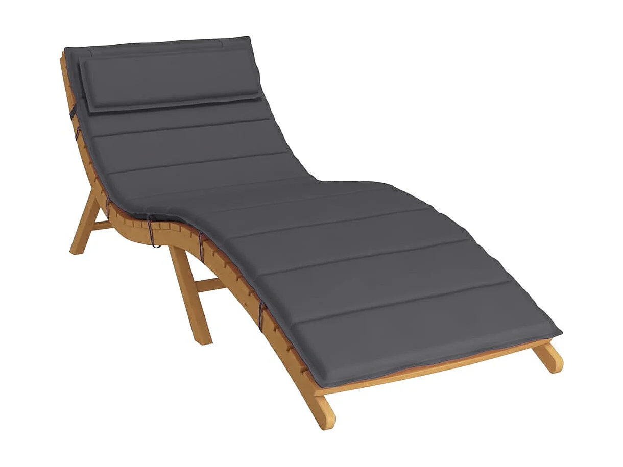 Almofadão p/ espreguiçadeira 180x60x3cm tecido oxford antracite PT550731