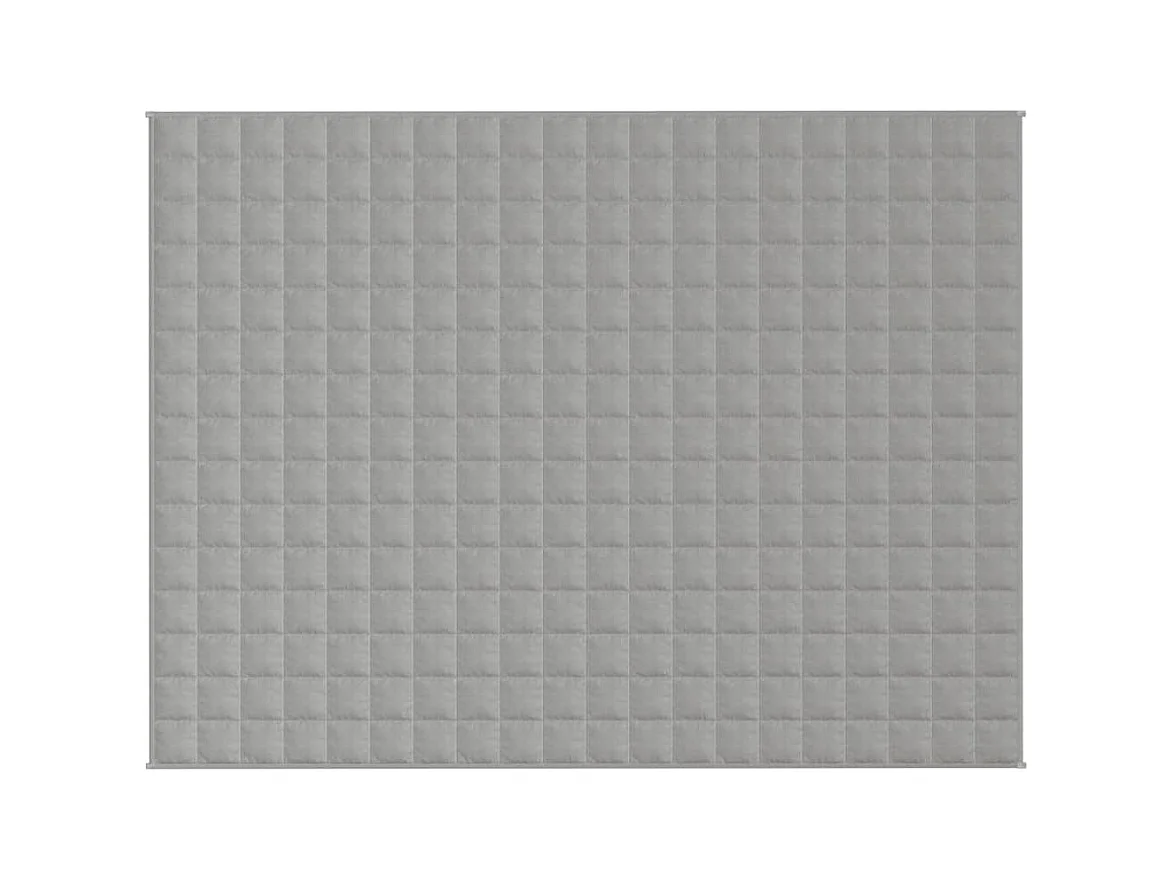 Couverture lestée Gris 152x203 cm 11 kg Tissu FR777878