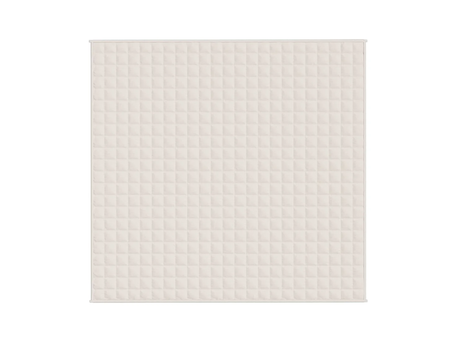 Couverture lestée Crème clair 220x230 cm 15 kg Tissu FR313699
