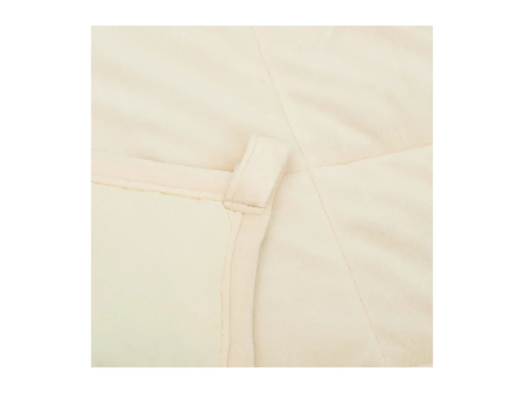 Couverture lestée Crème clair 220x235 cm 15 kg Tissu FR601521