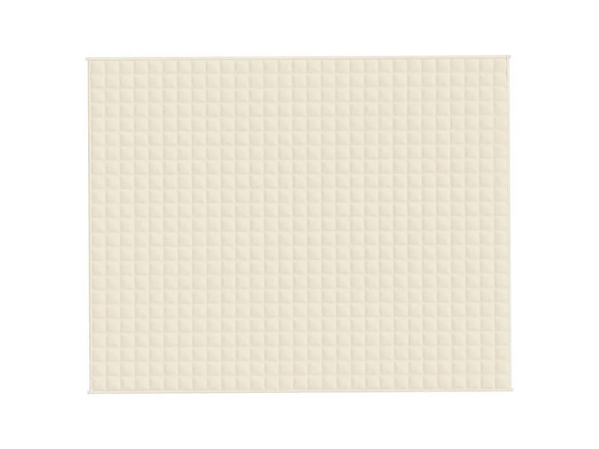 Couverture lestée Crème clair 235x290 cm 15 kg Tissu FR655451