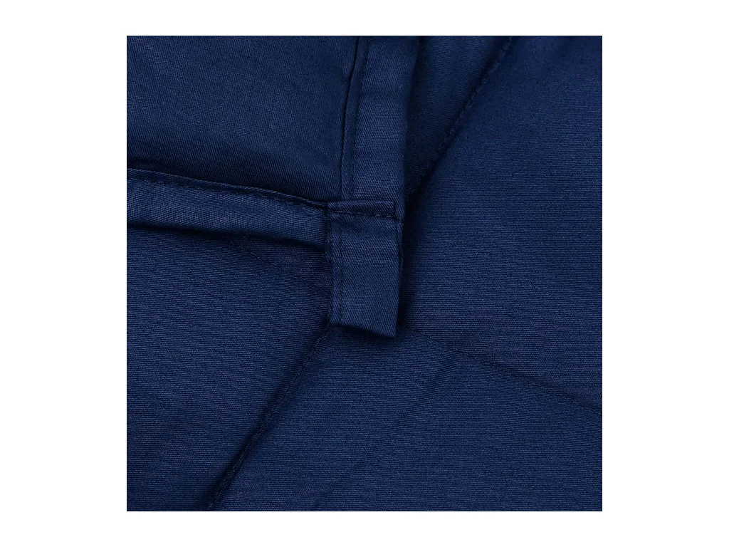 Couverture lestée Bleu 120x180 cm 5 kg Tissu FR556149