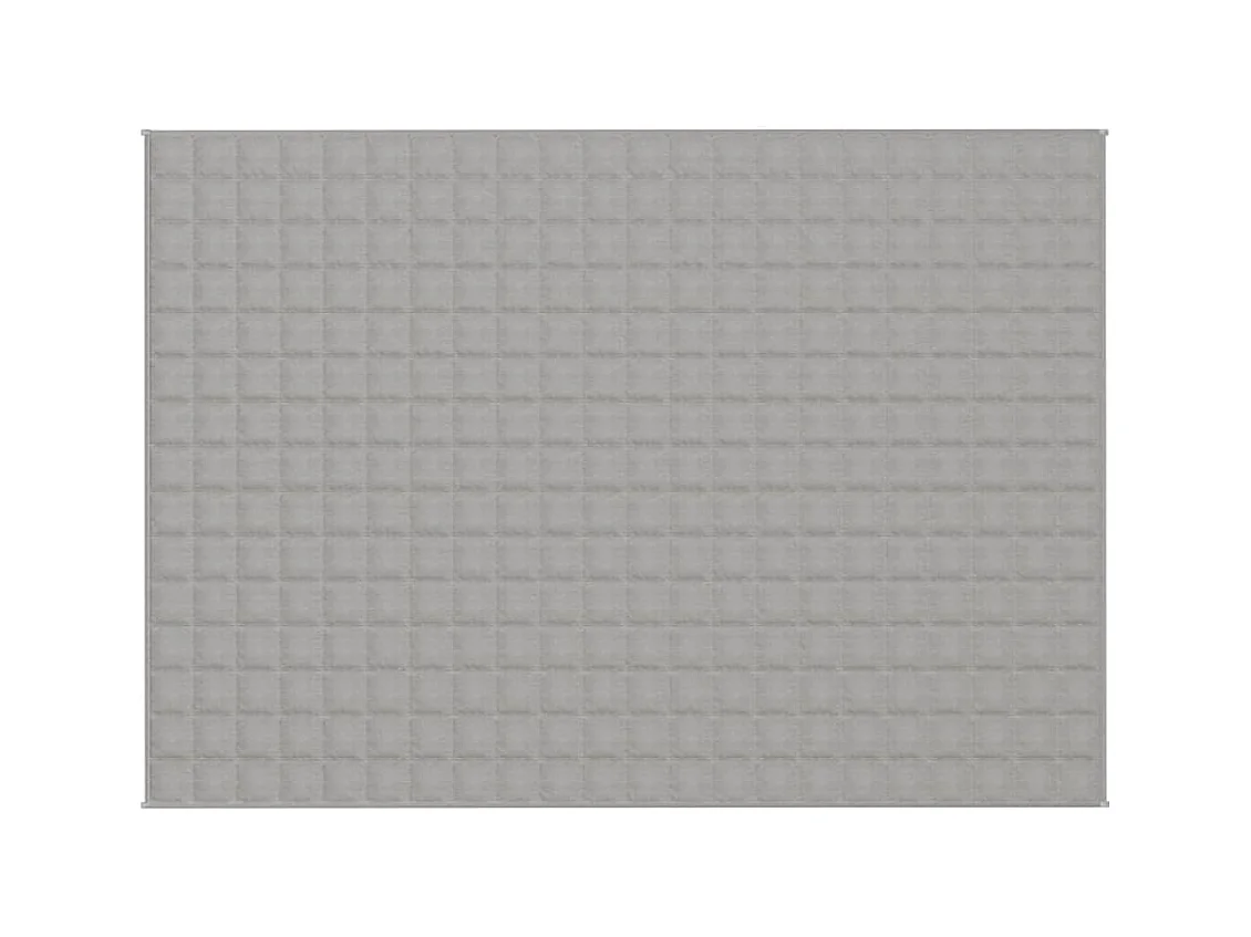 Couverture lestée Gris 155x220 cm 7 kg Tissu FR526795