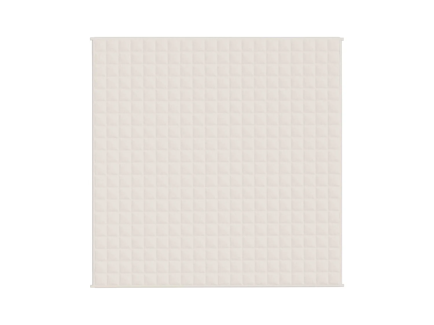 Couverture lestée Crème clair 200x200 cm 13 kg Tissu FR979791