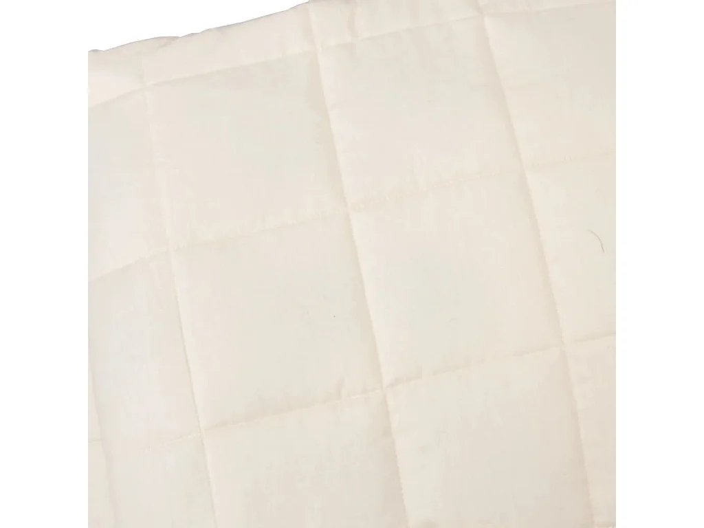 Couverture lestée Crème clair 137x200 cm 6 kg Tissu FR239118