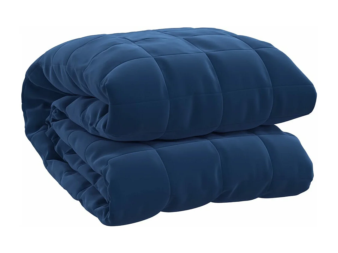 Couverture lestée Bleu 200x230 cm 9 kg Tissu FR996627