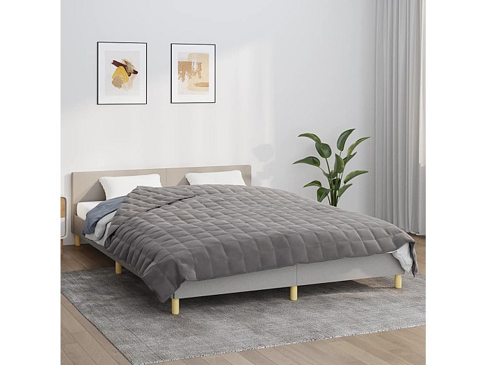 Couverture Lestée 15kg 220x240cm - Apaisante Pour Sommeil | VidaXL