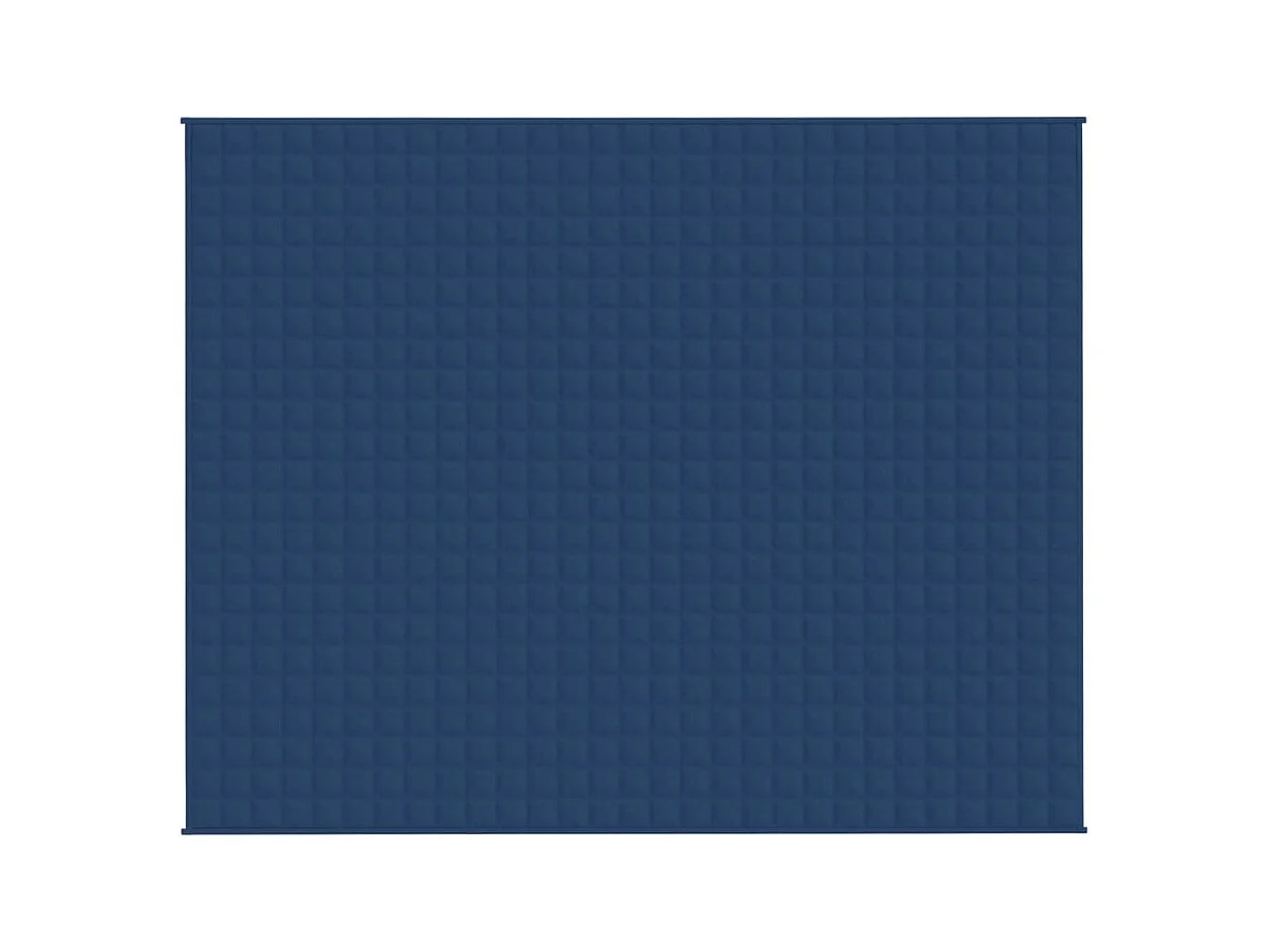 Couverture lestée Bleu 235x290 cm 11 kg Tissu FR379001