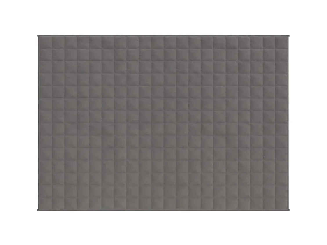 Couverture lestée Gris 152x203 cm 7 kg Tissu FR870801