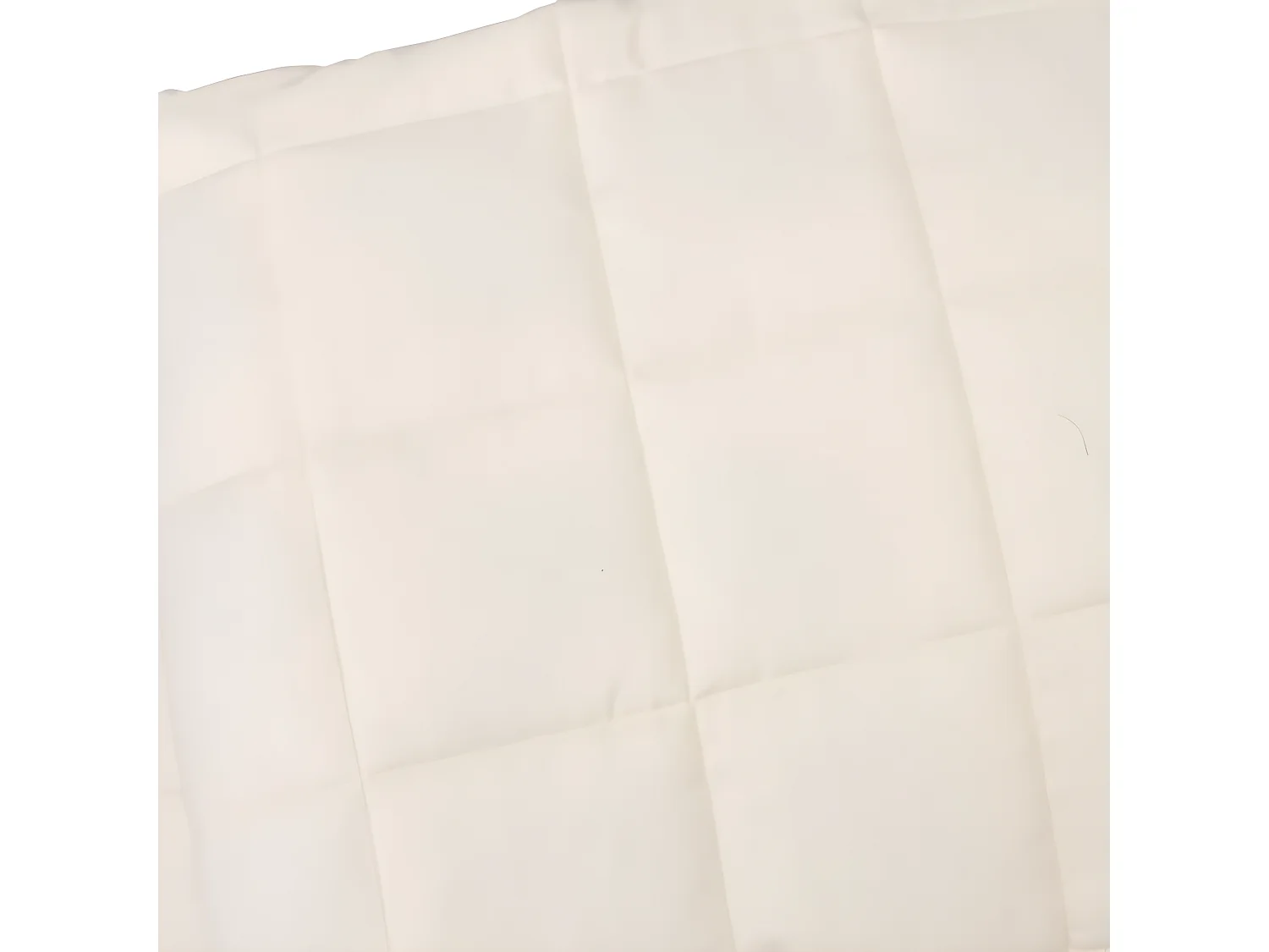 Verzwaringsdeken 152x203 cm 7 kg stof lichtcrèmekleurig BE467522