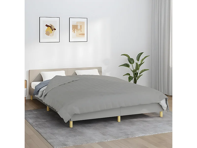 Verzwaringsdeken 200x220 cm 9 kg stof grijs BE117421