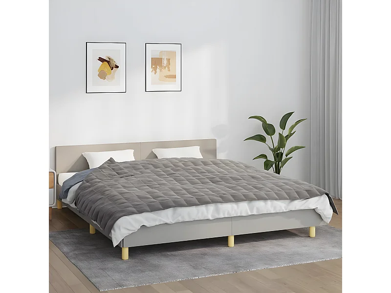 Verzwaringsdeken 155x220 cm 11 kg stof grijs BE982647