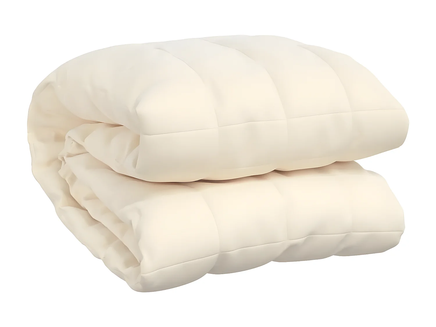 Couverture lestée Crème clair 200x220 cm 9 kg Tissu FR232448