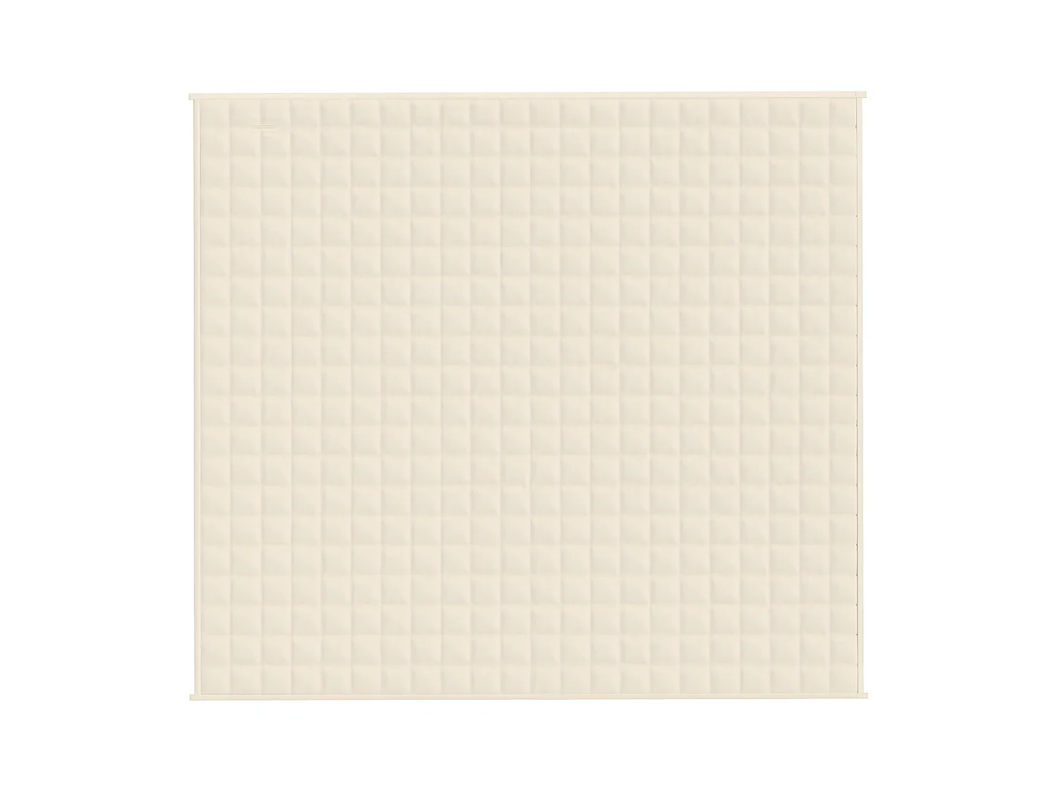 Couverture lestée Crème clair 200x220 cm 9 kg Tissu FR232448